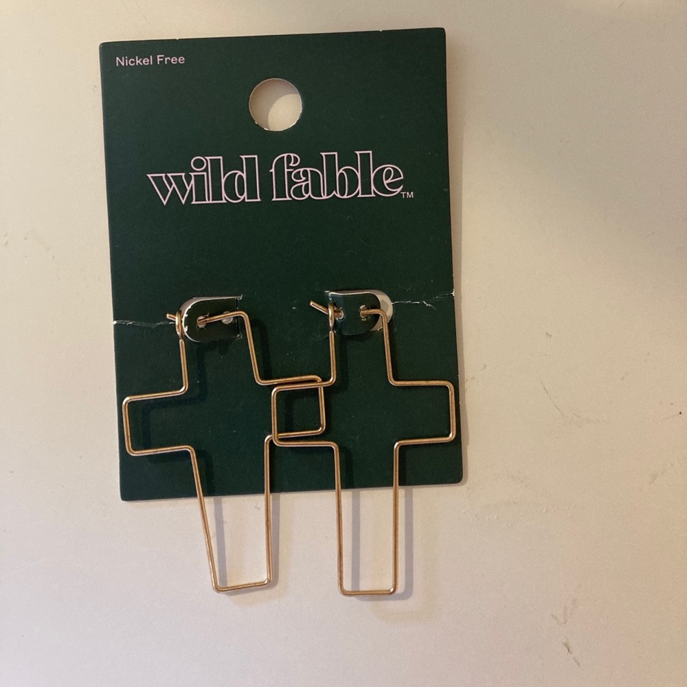 Wild Fable cross earrings